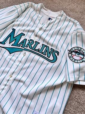 VTG 90’s CCM Florida Marlins MLB Baseball Jersey Size Large